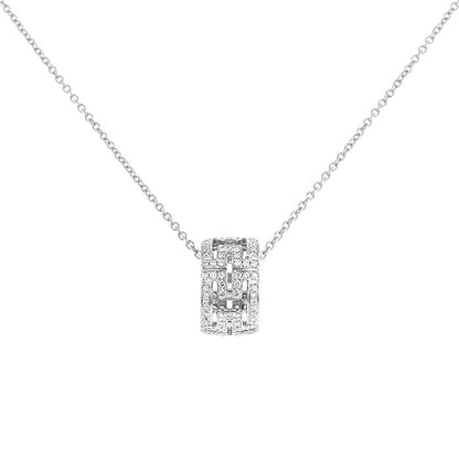 [TOPON]PARENTESI NECKLACE SILVER DIAMOND