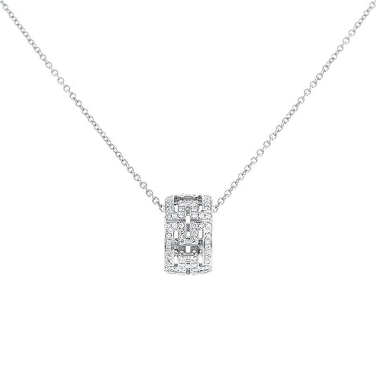 [TOPON]PARENTESI NECKLACE SILVER DIAMOND