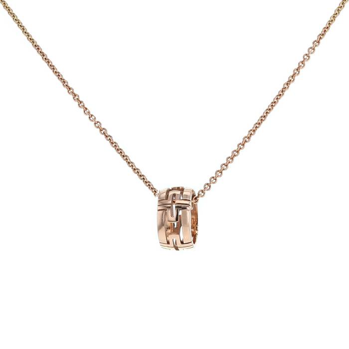 [TOPON]PARENTESI NECKLACE PINK GOLD