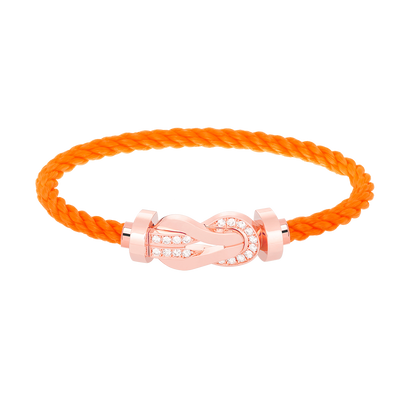 [TOPON]CHANCE LARGE 8 FIGURE BUCKLE HALF DIAMOND BRACELET ROSE GOLD