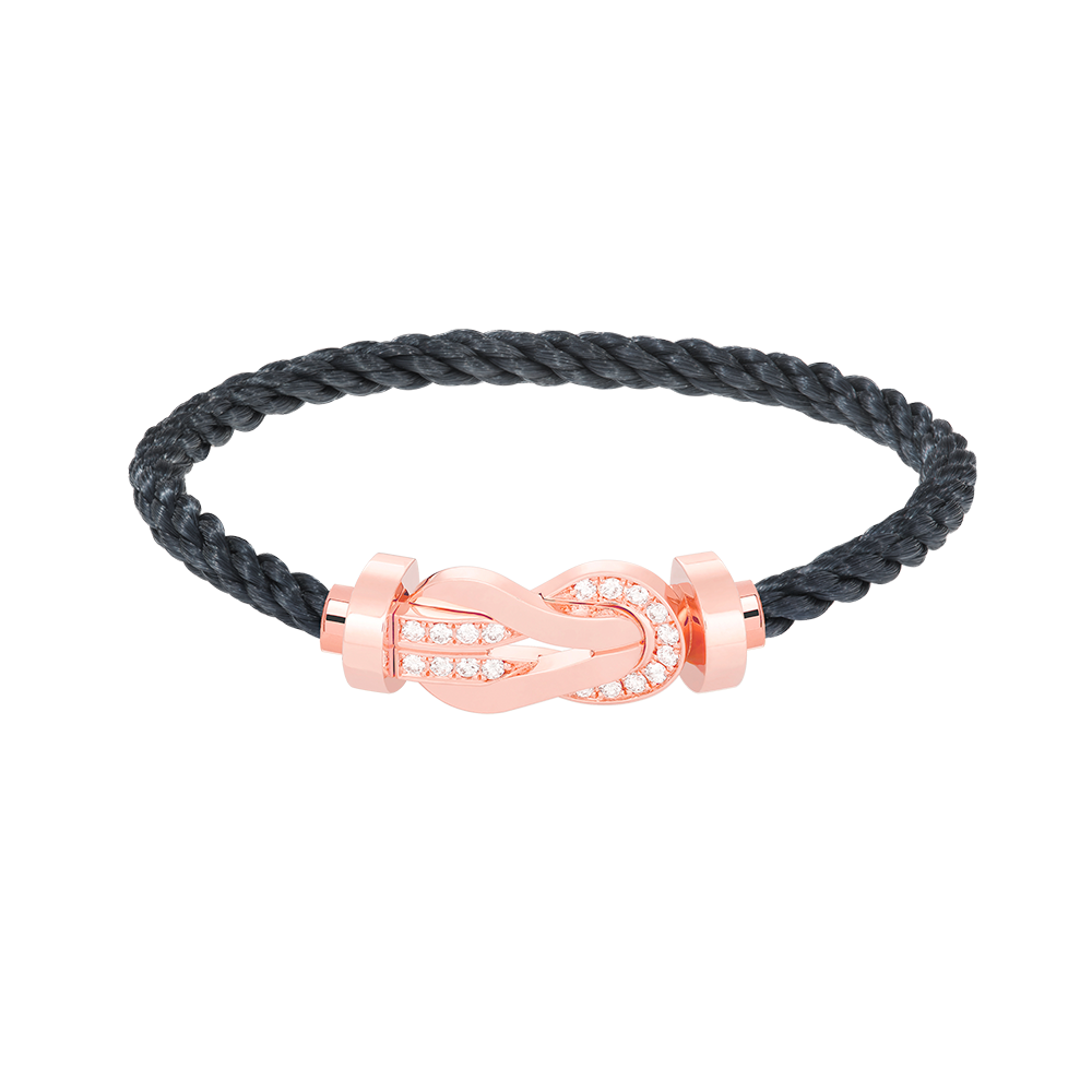 [TOPON]CHANCE LARGE 8 FIGURE BUCKLE HALF DIAMOND BRACELET ROSE GOLD