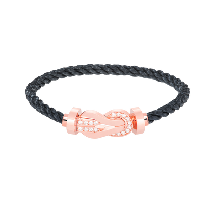 [TOPON]CHANCE LARGE 8 FIGURE BUCKLE HALF DIAMOND BRACELET ROSE GOLD