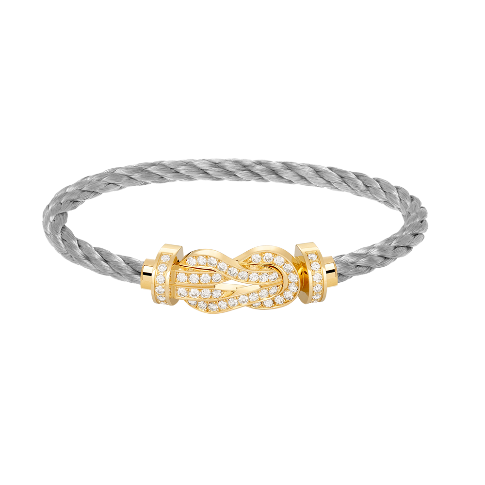 [TOPON]CHANCE LARGE 8 FIGURE BUCKLE FULLDIAMOND BRACELET GOLD