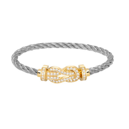 [TOPON]CHANCE LARGE 8 FIGURE BUCKLE FULLDIAMOND BRACELET GOLD