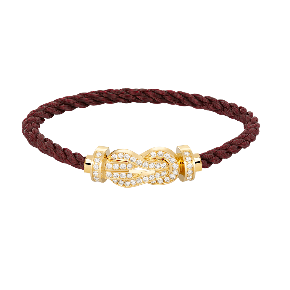 [TOPON]CHANCE LARGE 8 FIGURE BUCKLE FULLDIAMOND BRACELET GOLD