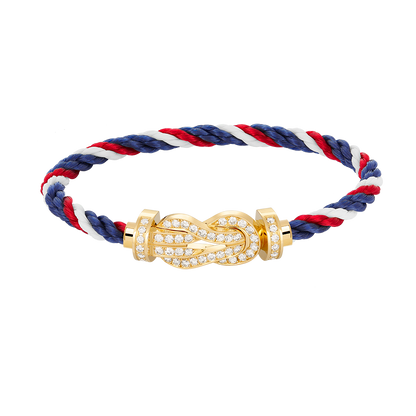 [TOPON]CHANCE LARGE 8 FIGURE BUCKLE FULLDIAMOND BRACELET GOLD