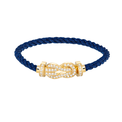 [TOPON]CHANCE LARGE 8 FIGURE BUCKLE FULLDIAMOND BRACELET GOLD