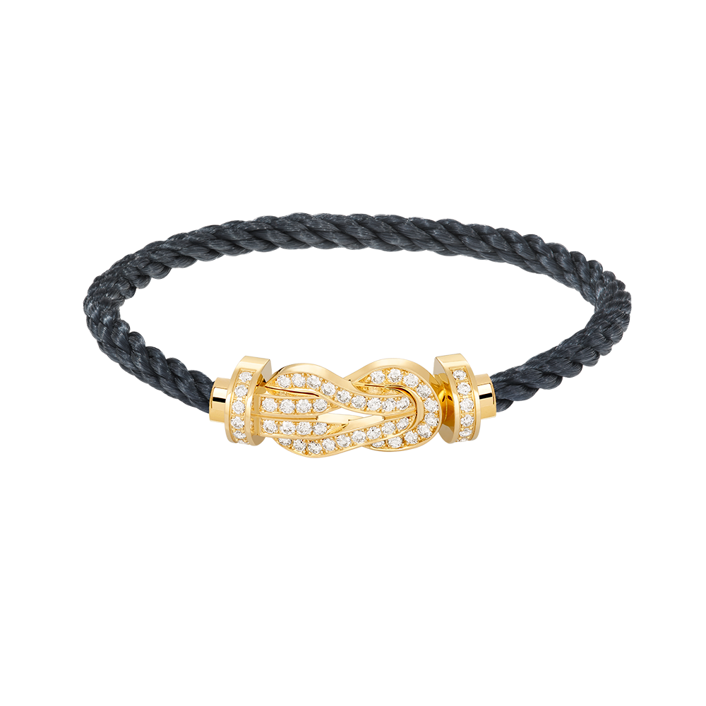 [TOPON]CHANCE LARGE 8 FIGURE BUCKLE FULLDIAMOND BRACELET GOLD