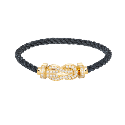 [TOPON]CHANCE LARGE 8 FIGURE BUCKLE FULLDIAMOND BRACELET GOLD