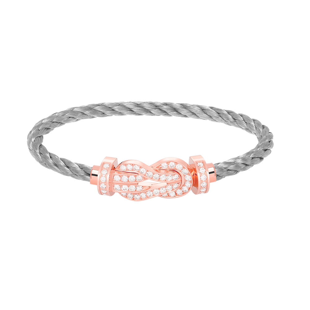 [TOPON]CHANCE LARGE 8 FIGURE BUCKLE FULL DIAMOND BRACELET ROSE GOLD