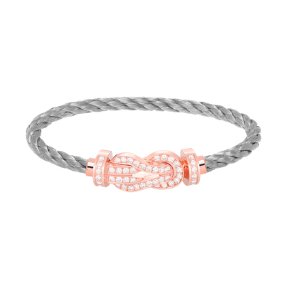 [TOPON]CHANCE LARGE 8 FIGURE BUCKLE FULL DIAMOND BRACELET ROSE GOLD