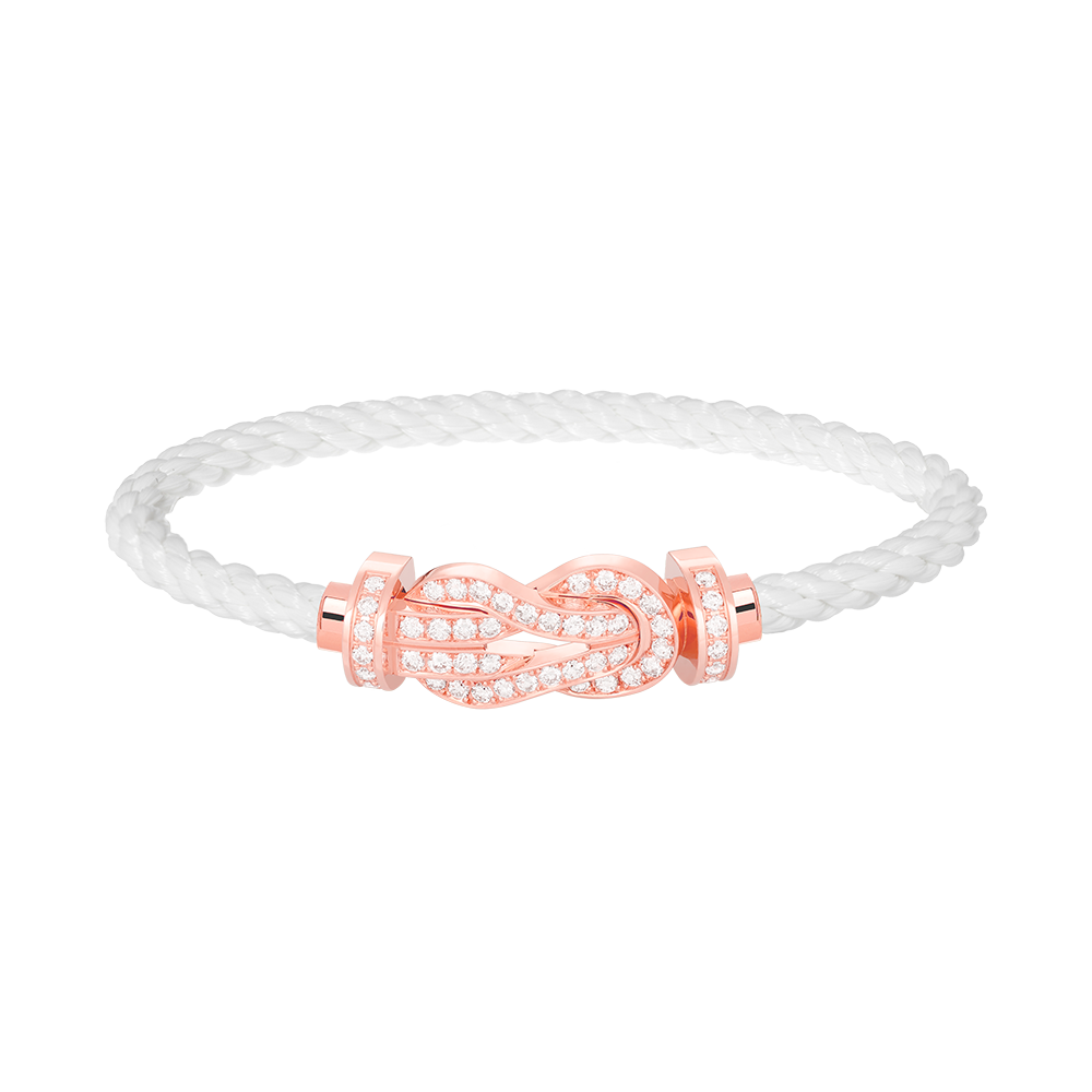 [TOPON]CHANCE LARGE 8 FIGURE BUCKLE FULL DIAMOND BRACELET ROSE GOLD