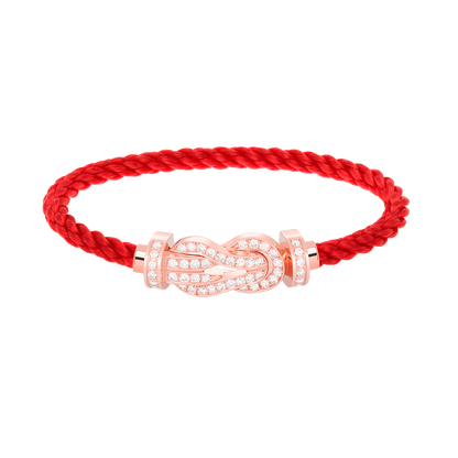 [TOPON]CHANCE LARGE 8 FIGURE BUCKLE FULL DIAMOND BRACELET ROSE GOLD