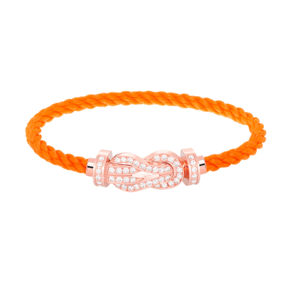 [TOPON]CHANCE LARGE 8 FIGURE BUCKLE FULL DIAMOND BRACELET ROSE GOLD