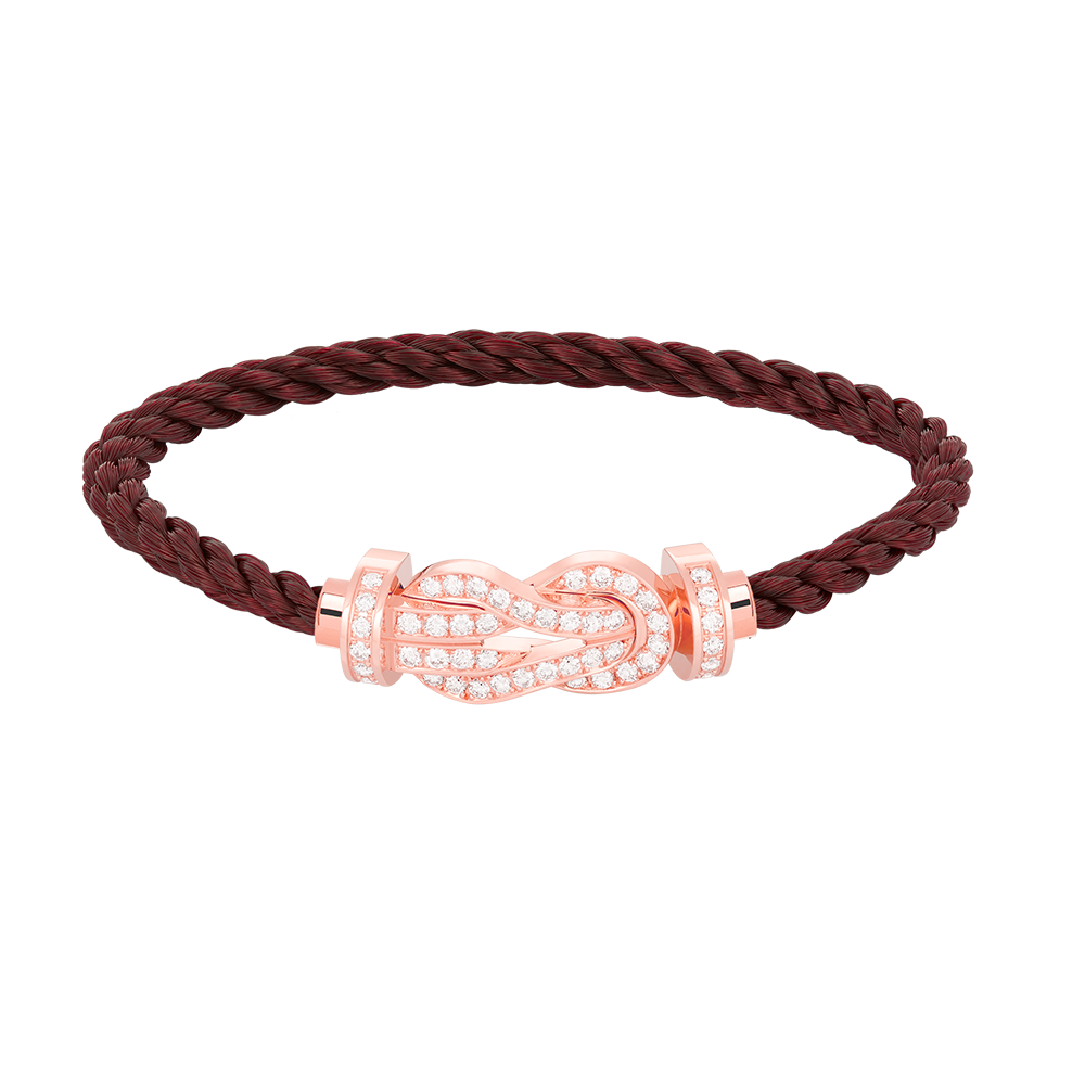 [TOPON]CHANCE LARGE 8 FIGURE BUCKLE FULL DIAMOND BRACELET ROSE GOLD