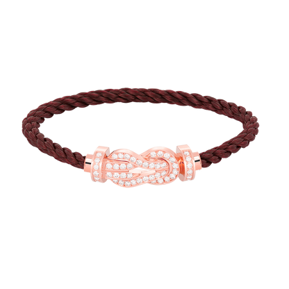 [TOPON]CHANCE LARGE 8 FIGURE BUCKLE FULL DIAMOND BRACELET ROSE GOLD