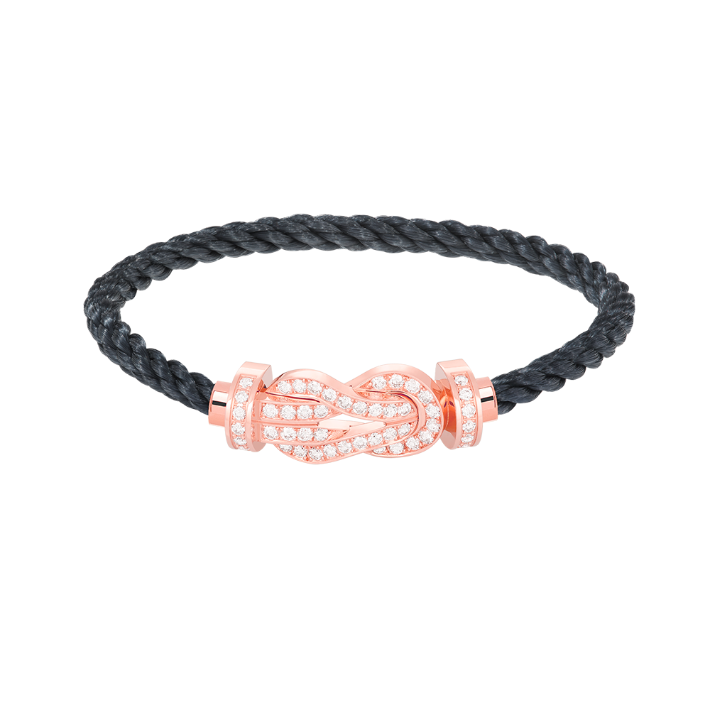 [TOPON]CHANCE LARGE 8 FIGURE BUCKLE FULL DIAMOND BRACELET ROSE GOLD