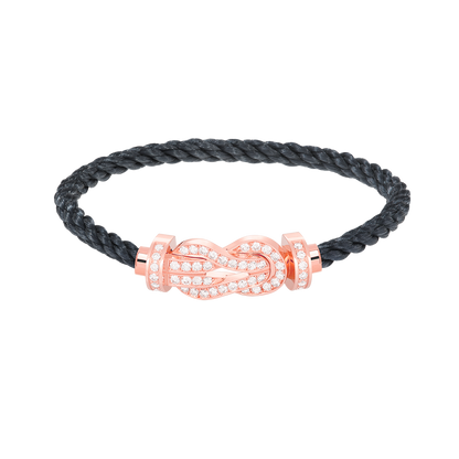 [TOPON]CHANCE LARGE 8 FIGURE BUCKLE FULL DIAMOND BRACELET ROSE GOLD