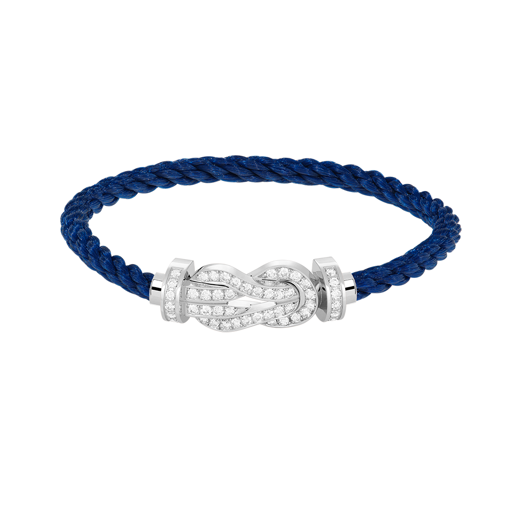 [TOPON]CHANCE LARGE 8 FIGURE BUCKLE FULL DIAMOND BRACELET SILVER