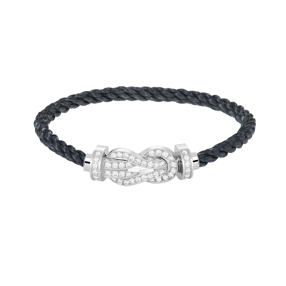 [TOPON]CHANCE LARGE 8 FIGURE BUCKLE FULL DIAMOND BRACELET SILVER