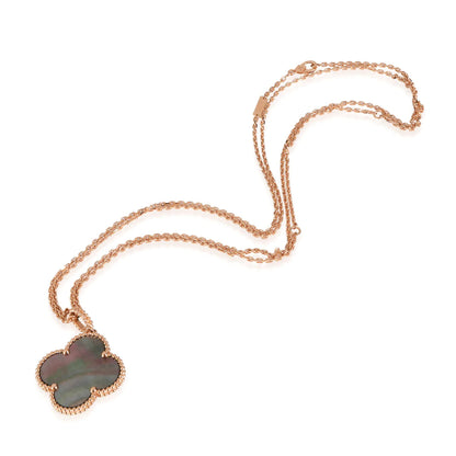 [TOPON]CLOVER 25MM GOLD DARK MOP BIG CLOVER NECKLACE