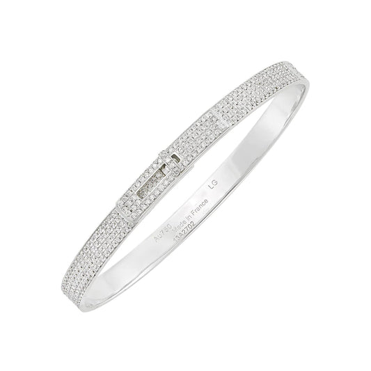 [TOPON]HM KELLY BRACELET IN SILVER AND FULL PAVE DIAMOND