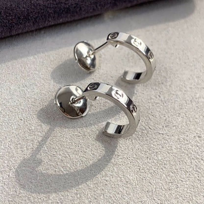 [TOPON]LOVE EARRINGS 2.65MM SILVER