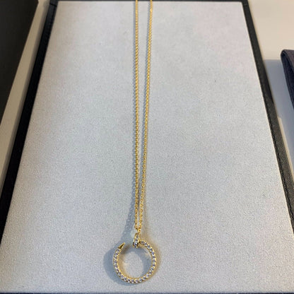 [TOPON]JUSTE NECKLACE GOLD DIAMONDS