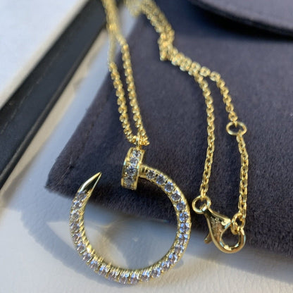 [TOPON]JUSTE NECKLACE GOLD DIAMONDS