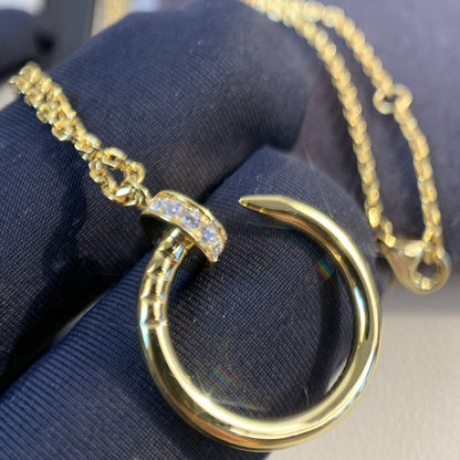 [TOPON]JUSTE NECKLACE GOLD DIAMONDS