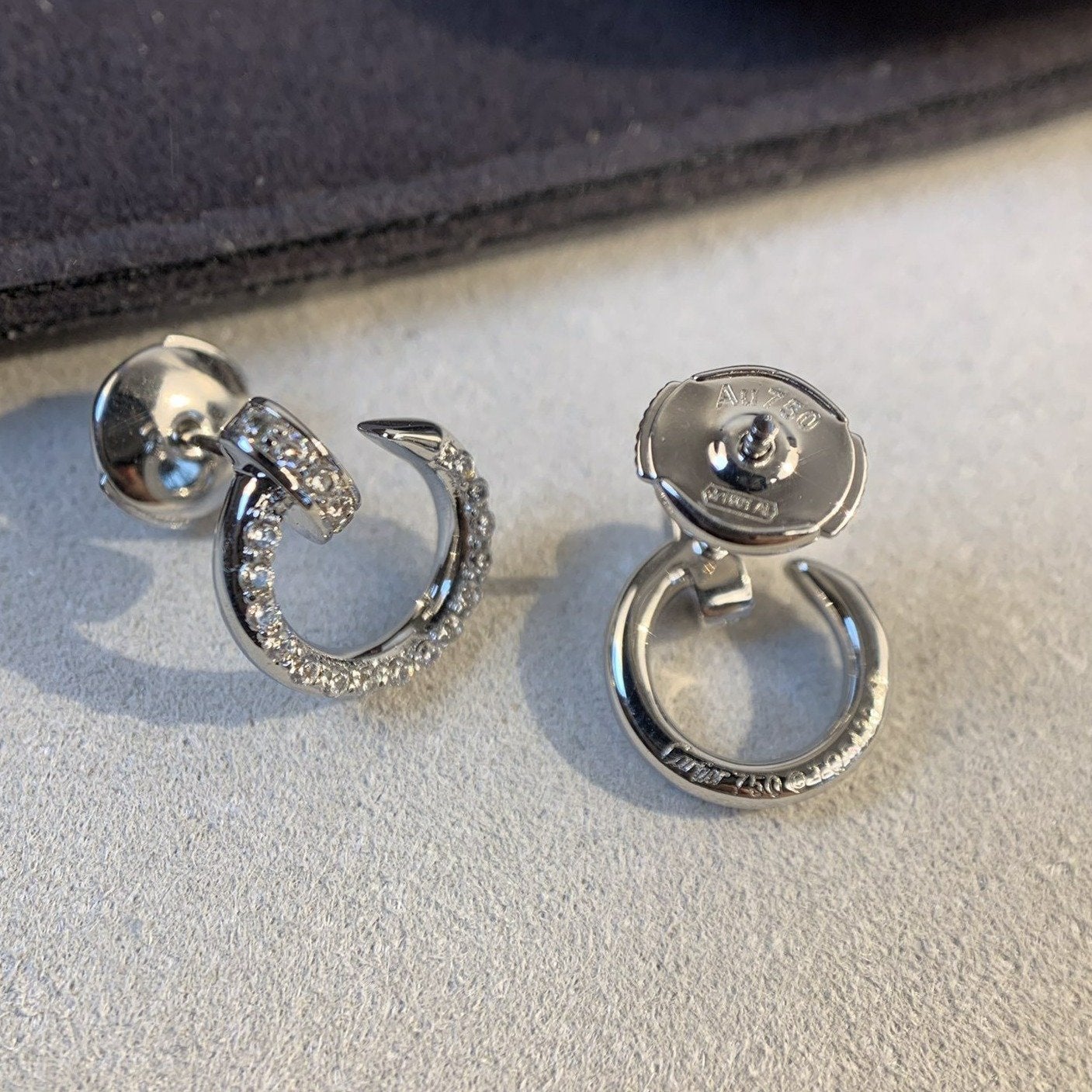 [TOPON]JUSTE EARRINGS SILVER DIAMONDS