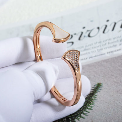 [TOPON]DREAM BRACELET OPEN PINK GOLD MOP DIAMOND