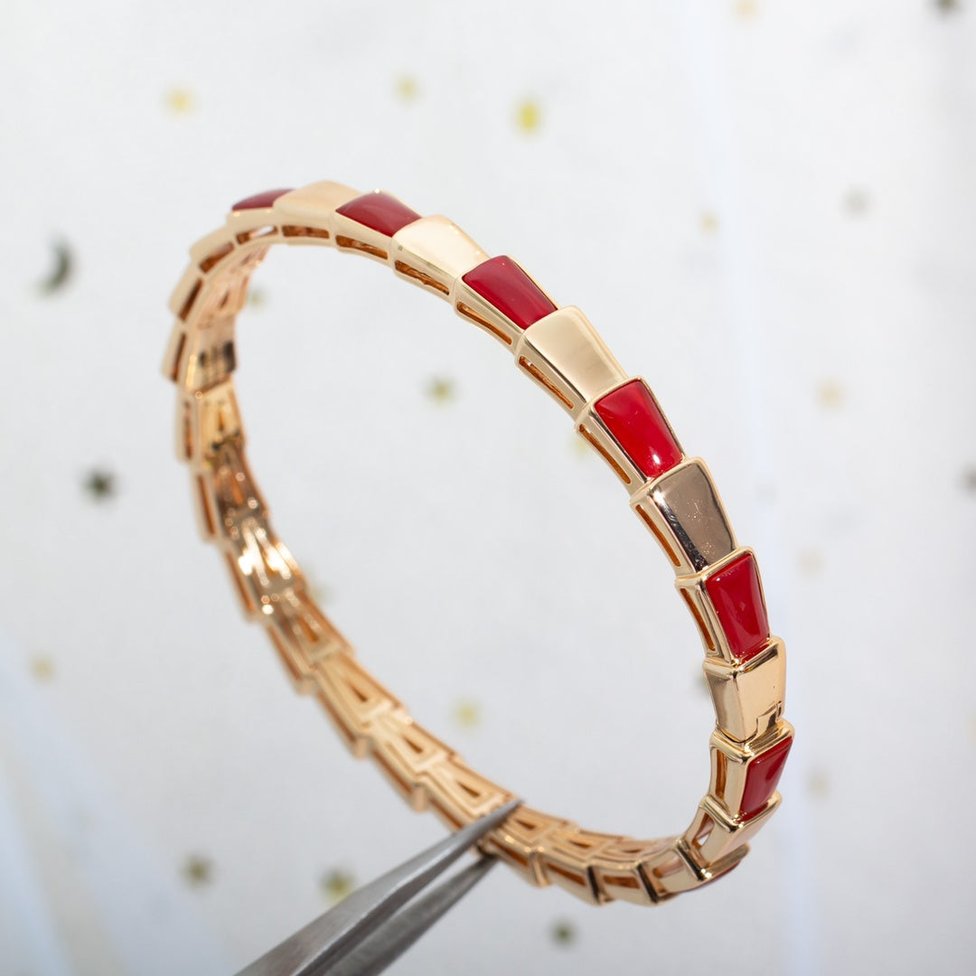 [TOPON]SERPENTI BRACELET PINK GOLD RUBELLITE