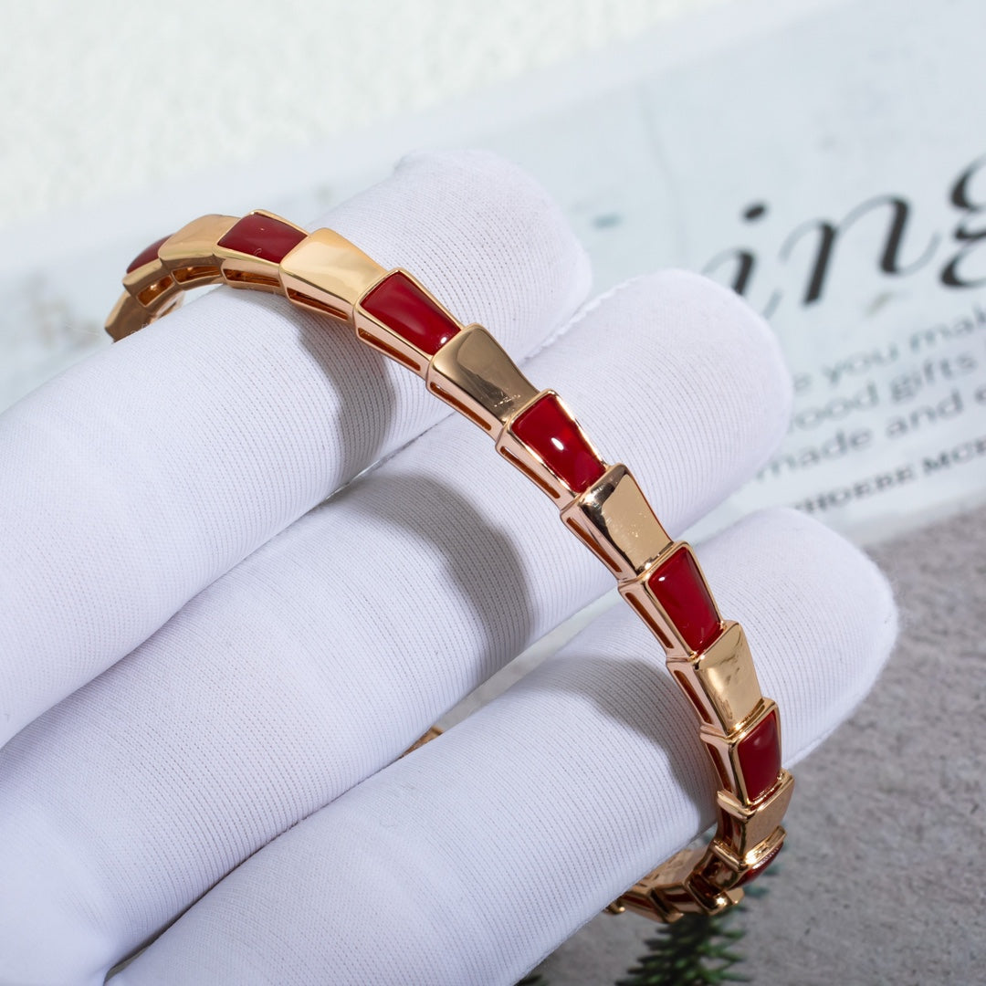 [TOPON]SERPENTI BRACELET PINK GOLD RUBELLITE