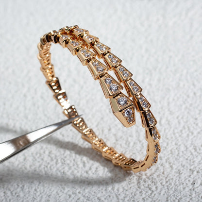 [TOPON]SERPENTI BRACELET 6.8MM PINK GOLD DIAMOND