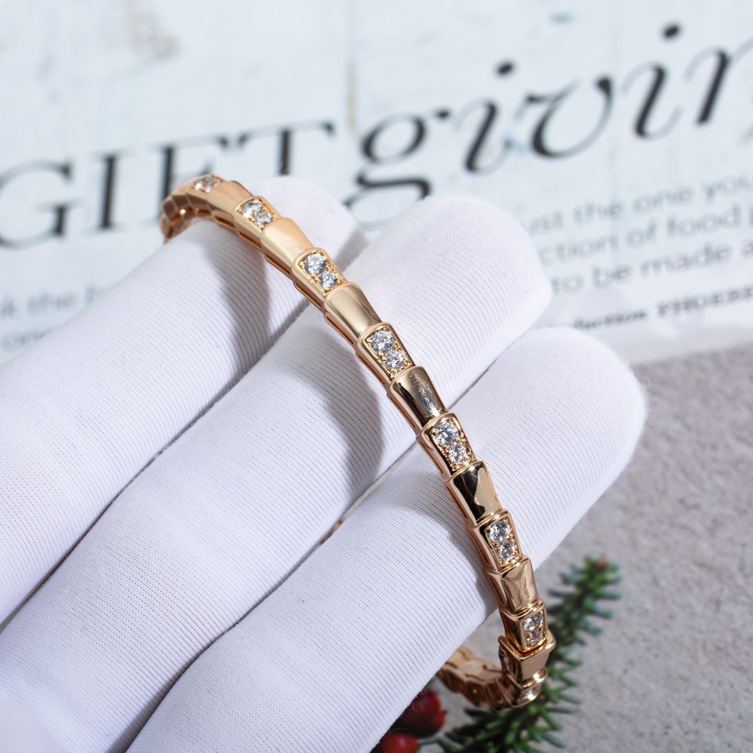 [TOPON]SERPENTI BRACELET PINK GOLD DIAMOND