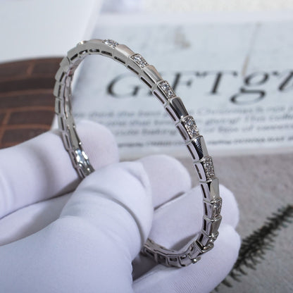 [TOPON]SERPENTI BRACELET SILVER DIAMOND