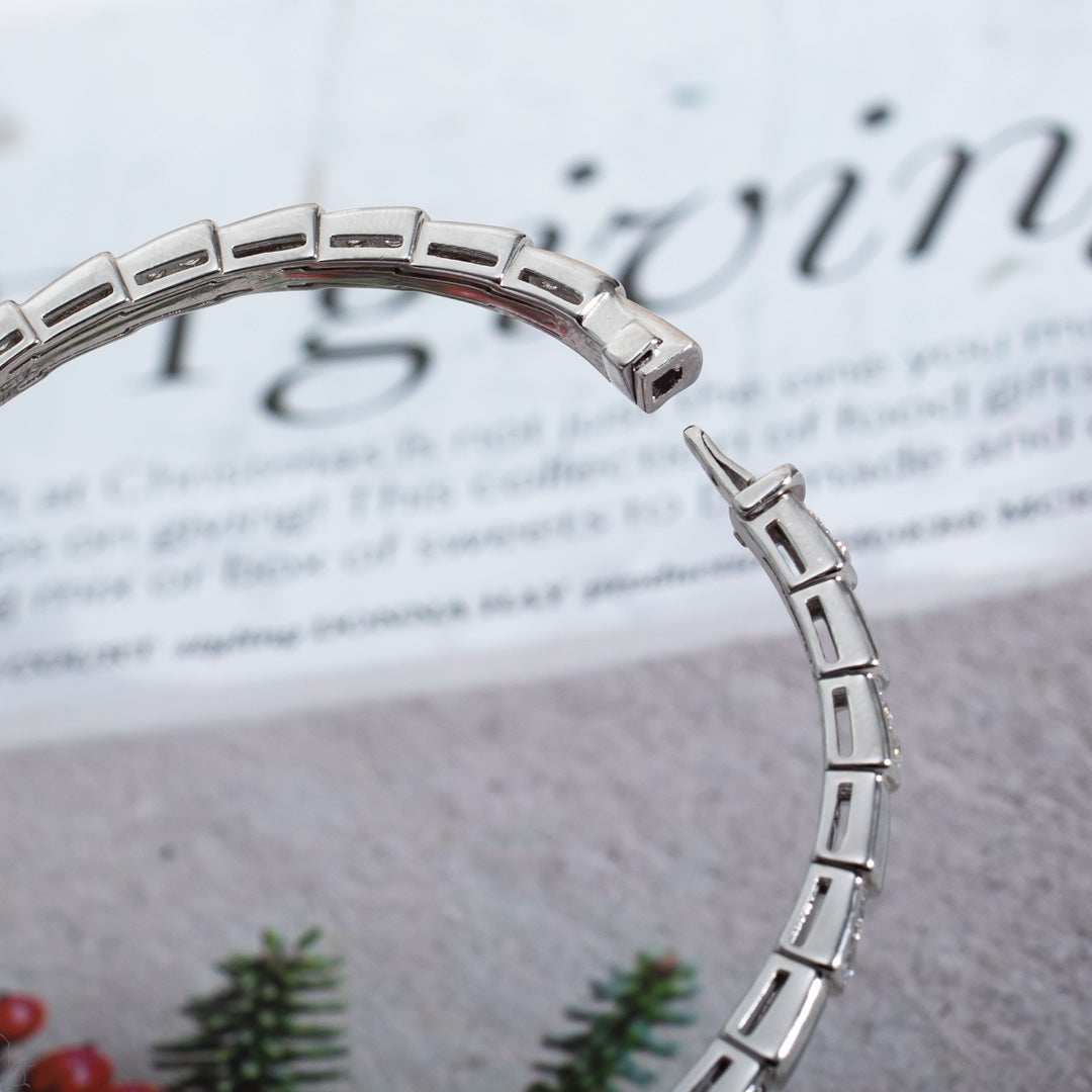 [TOPON]SERPENTI BRACELET SILVER DIAMOND