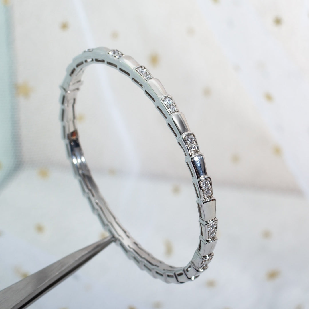 [TOPON]SERPENTI BRACELET SILVER DIAMOND