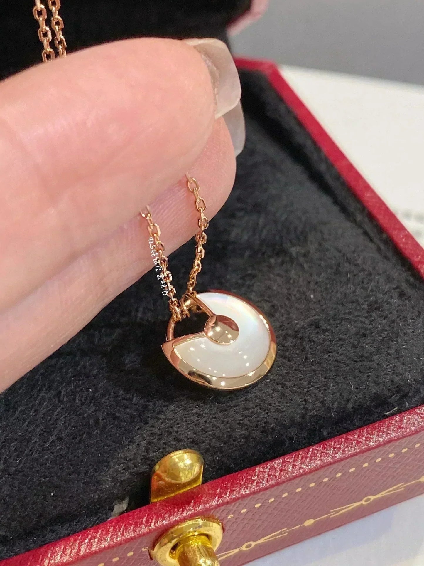 [TOPON]AMULETTE ROSE GOLD MOP NECKLACE