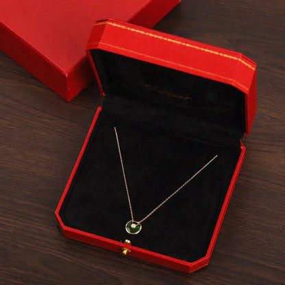 [TOPON]AMULETTE GOLD MALACHITE NECKLACE