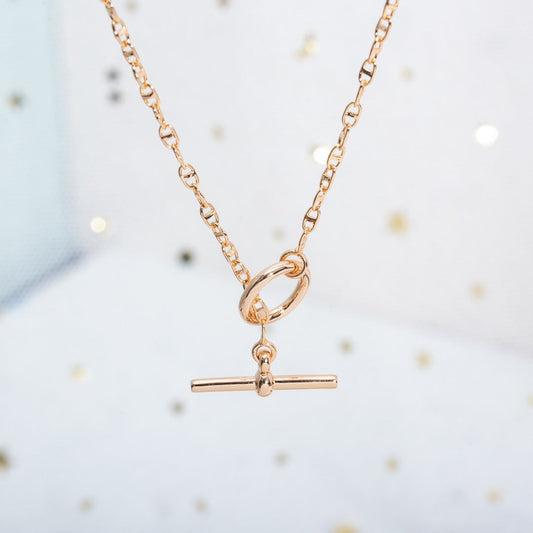 [TOPON]ECHAPPEE NECKLACE PINK GOLD