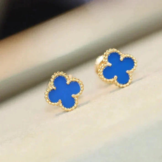 [TOPON]CLOVER MINI 9.5MM TURQUOISE EARRINGS