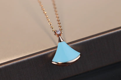 [TOPON]DREAM NECKLACE TURQUOISE PINK GOLD