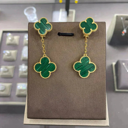 [TOPON]CLOVER 2 MOTIFS  EARRINGS (MULTIPLE CHOICESC