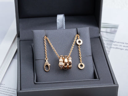 [TOPON]SERPENTI PINK GOLD NECKLACE DIAMOND