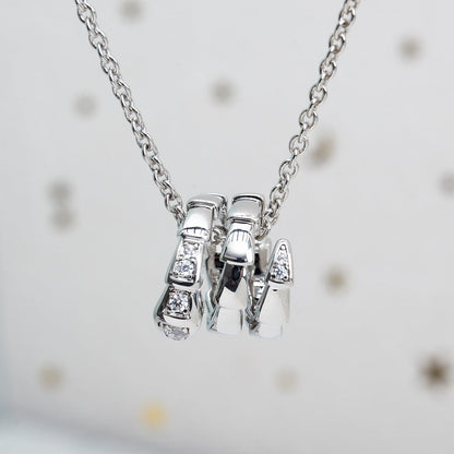 [TOPON]SERPENTI SILVER NECKLACE DIAMOND