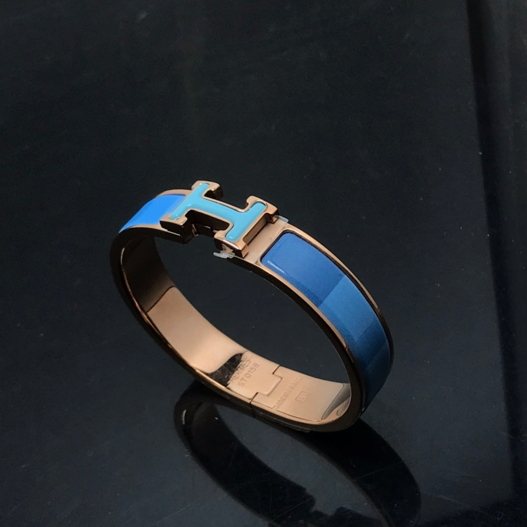 [TOPON]H BRACELET BLUE RAINBOW CERAMIC