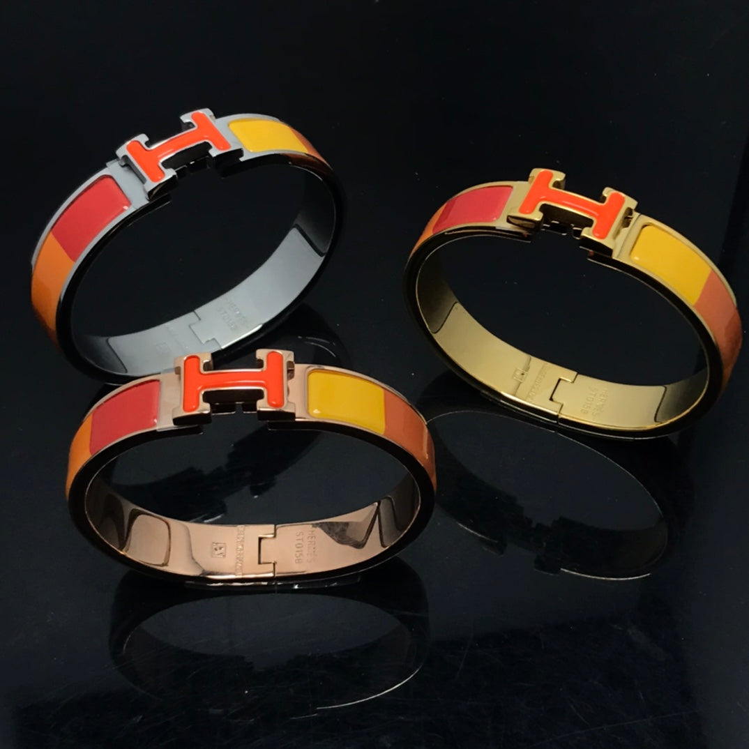 [TOPON]H BRACELET ORANGE RAINBOW CERAMIC