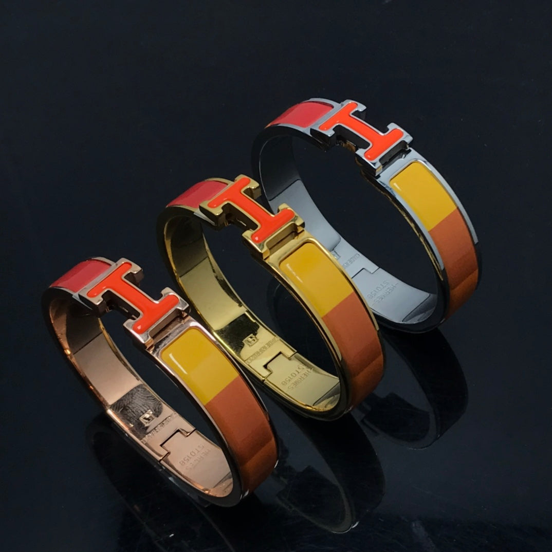 [TOPON]H BRACELET ORANGE RAINBOW CERAMIC